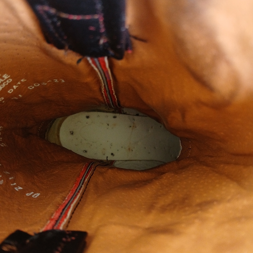 Dan Post Western Leather Cowboy Boots Cherry - Picture 8 of 9